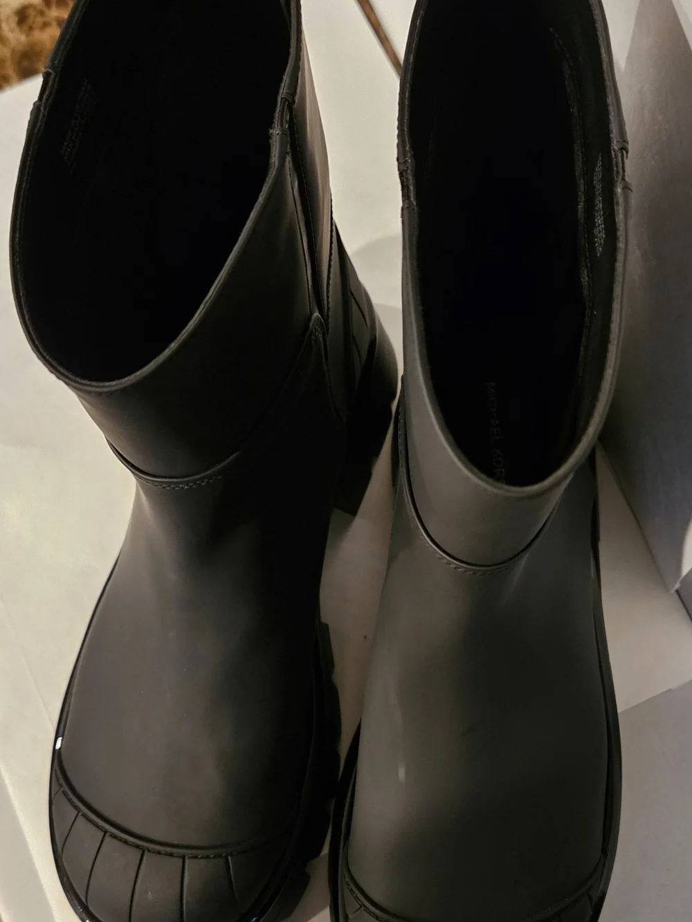 Michael Kors Women's SydrMichael Kors Black Chunky Sole Ankle Boot - Women's 8.